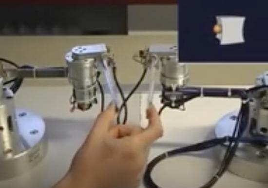 Simulation of a virtual stiffness