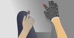 Peri-personal space as a prior in coupling visual and proprioceptive signals